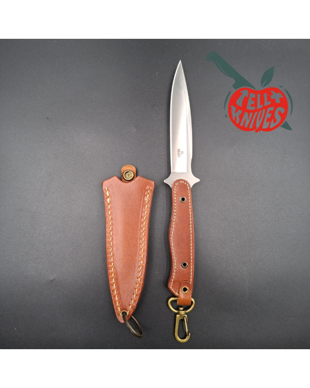 Al Mar Knives Vintage 8601 Sidekick AUS-6A stainless steel leather handle leather sheath SEKI Japan Japanese Market