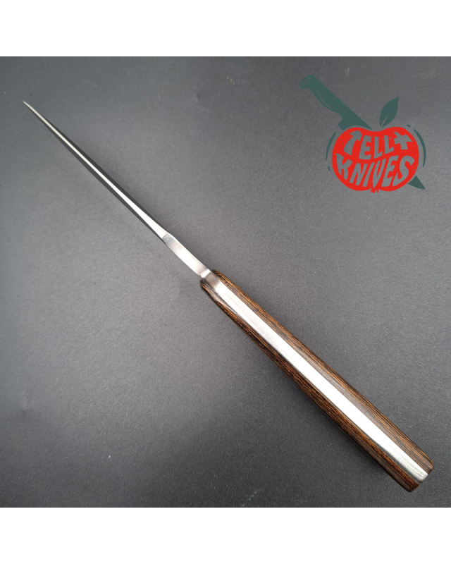 Al Mar Knives Vintage 8601 Sidekick AUS-6A stainless steel wood handle black leather sheath SEKI Japan