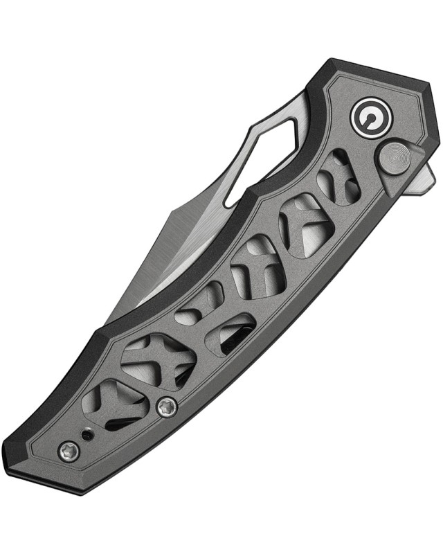 Civivi Anaaki Button Lock Folding Knife Nitro V Black Aluminium Handle
