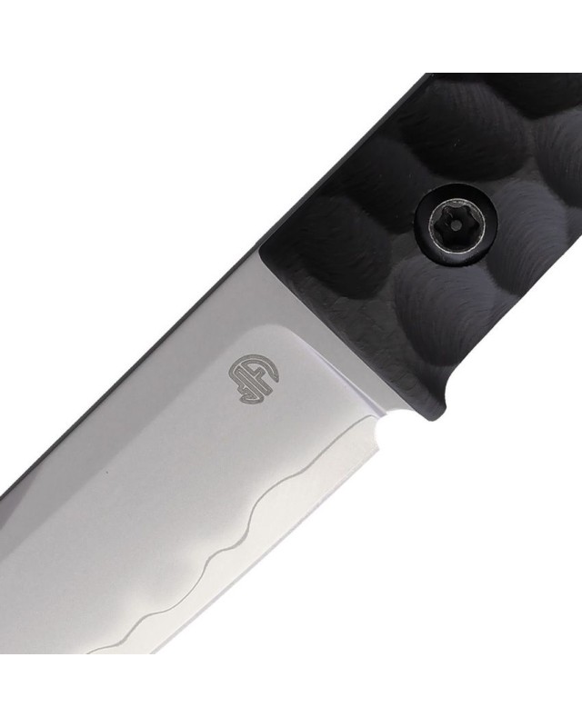 North Mountain Blades Chop Mini Fixed Blade SAN MAI SLD-MAGIC stainless steel sculpted carbon fiber handle black kydex s