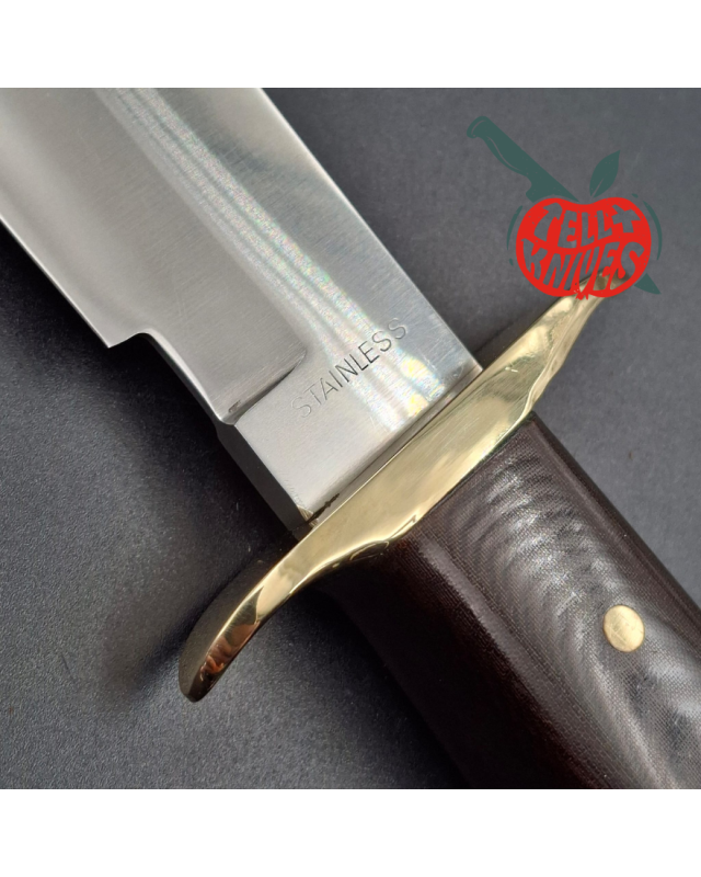 Randall Made Knives Vietnam Era Solingen Model 15 Airman Kit Knife Humpback Blade full tang forged stainless steel brown micarta