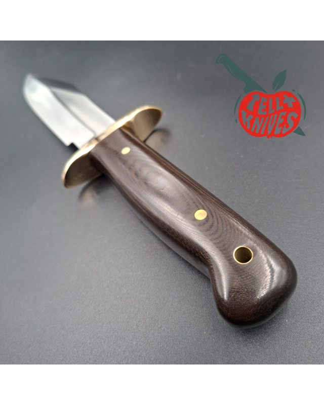 Randall Made Knives Vietnam Era Solingen Model 15 Airman Kit Knife Humpback Blade full tang forged stainless steel brown micarta