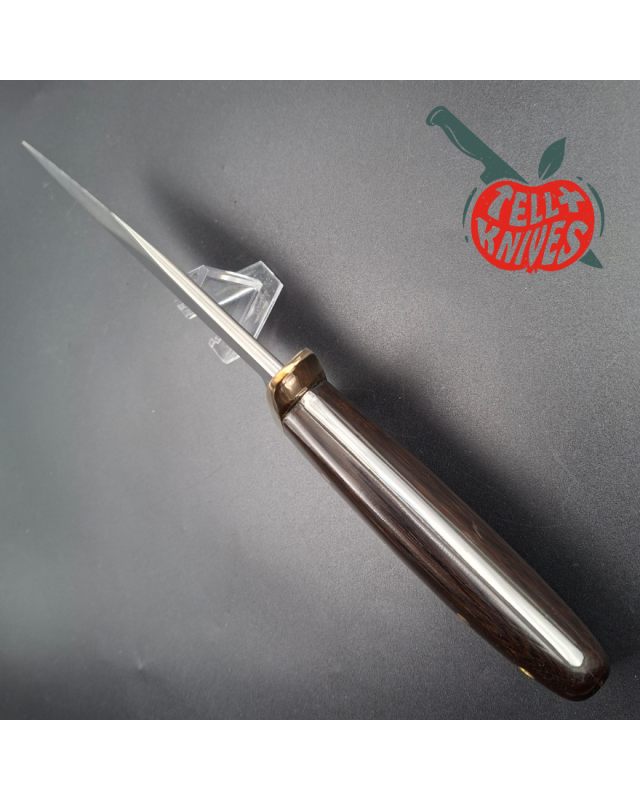 Randall Made Knives Vietnam Era Solingen Model 15 Airman Kit Knife Humpback Blade full tang forged stainless steel brown micarta