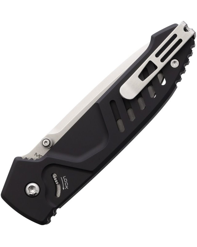 Extrema Ratio MF1 EVO D M390 stainless steel stonewash finish blade black aluminium handle Linerlock