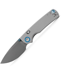 Vosteed Porcupine Top 14C28N Sandvik steel Destroyer Grey Finish Blade Grey G10 handle Linerlock Stud