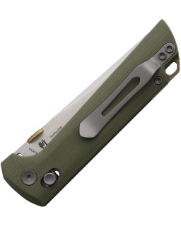 North Mountain Blade Chop2  Forged 5-Layer Copper-Clad Steel Blade Crossbar Lock OD Green G10 Handle