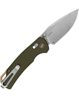 Kershaw Proximal folding knife 2058 D2 steel stonewash finish blade DuraLock Green G10 handle