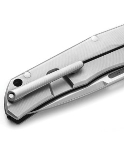 LionSteel Q4TTRO Folding Knife  CPM-MagnaCut Steel Braun Micarta Titanium Handle