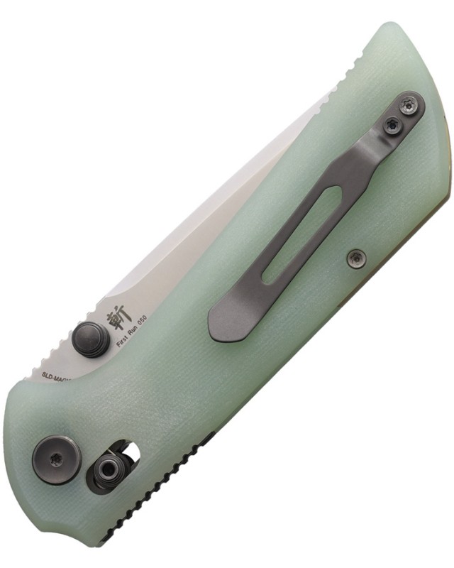 North Mountain Blade Chop Crossbar Lock SLD-Magic Steel Tanto Blade Jade G10 Handle