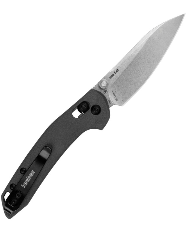 Kershaw Duster DuraLock Stonewash 8Cr13MoV Blade Gray GFN Handle