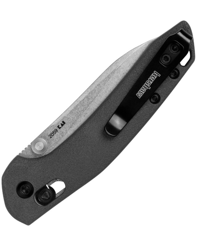 Kershaw Duster DuraLock Stonewash 8Cr13MoV Blade Gray GFN Handle