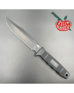 SOG Seal Team Elite fixed blade AUS-8 steel TiNi black finish Zytel handle Cordura sheath