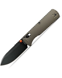 VOSTEED Vombat Zulu shape blade M390 premium steel satin finish Crossbar Lock olive Aluminum Handle A4105