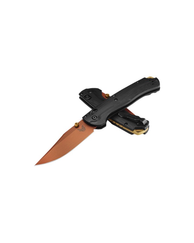 Benchmade Taggedout 2025 Limited Edition S45VN steel orange Cerakote finish Black G10 handle AXIS lock
