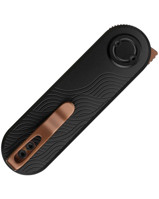 Vosteed Corgi-V Vanchor Lock 14C28N Sandvik Stainless Steel Blade Black Textured Aluminum Handle