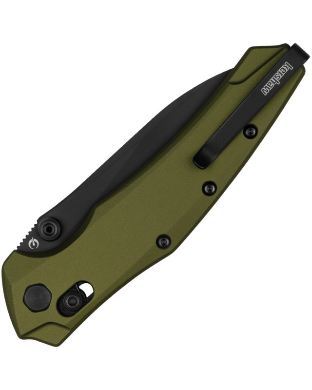 Kershaw Bareknuckle DuraLoc CPM MagnaCut Stainless Steel Black PVD Blade OD Green Aluminum Handle