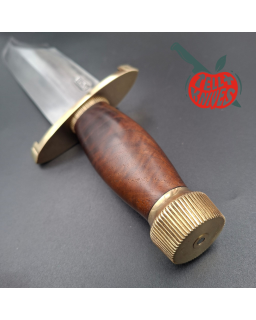 Randall Made Knives 1980ies Model 12-11 Smithsonian Bowie forged carbon steel walnut handle brass guard and pommel