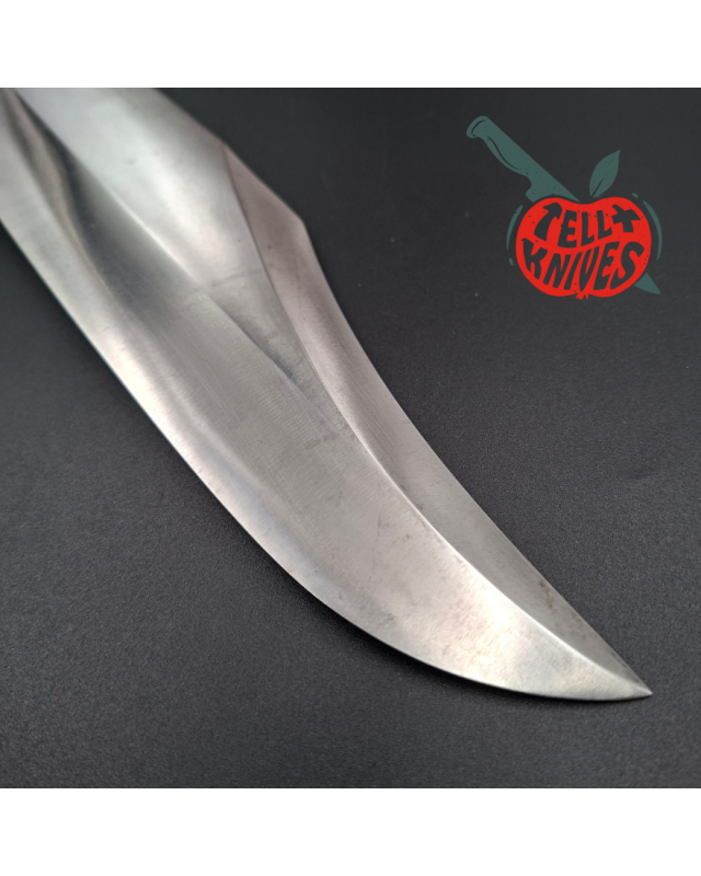 Randall Made Knives 1980ies Model 12-11 Smithsonian Bowie forged carbon steel walnut handle brass guard and pommel