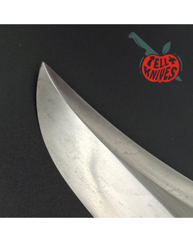 Randall Made Knives 1980ies Model 12-11 Smithsonian Bowie forged carbon steel walnut handle brass guard and pommel