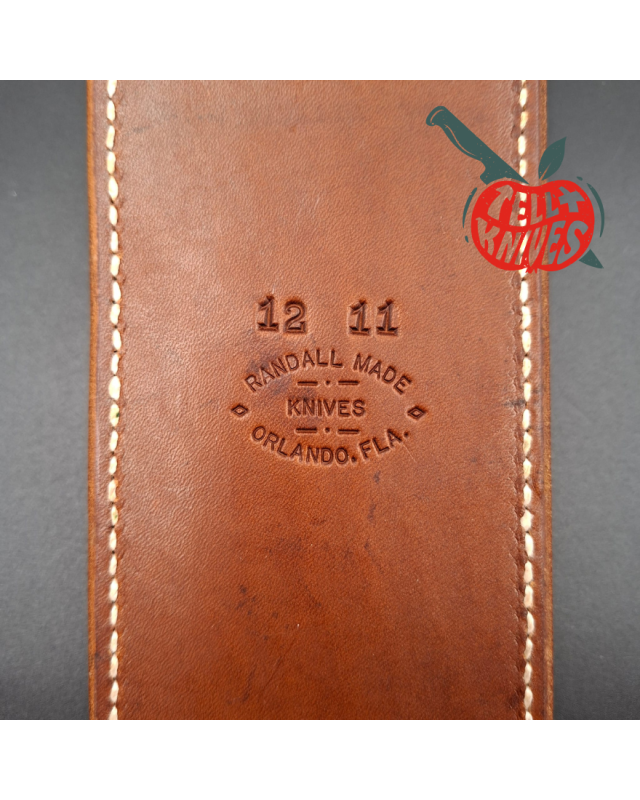 Randall Made Knives 1980ies Model 12-11 Smithsonian Bowie forged carbon steel walnut handle brass guard and pommel