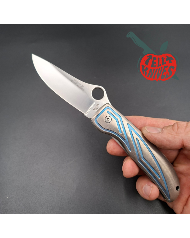 Spyderco 1998-99 Peter Herbst Design Solingen Germany 440C stainless steel titanium handle SC53PE limited edition 600pce
