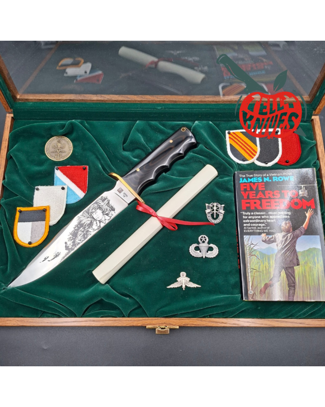 Al Mar Knives 1989 3009 SF Col. Rowe Commemorative Set Vietnam War presentation box