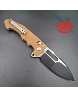 ADV Tactical Bullshark AUS-10 stainless steel DLC black finish G10 scales handle crossbar lock