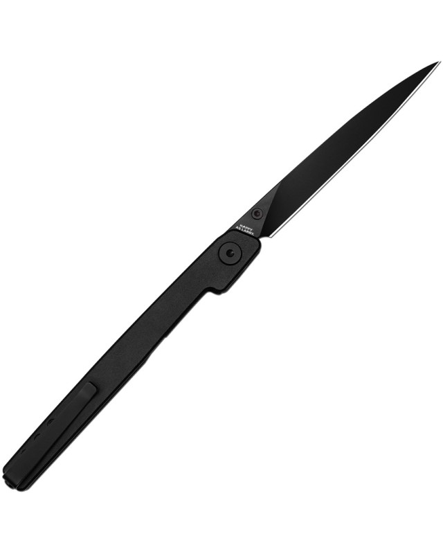 CJRB Lanky Liner Lock AR-RPM9 Stainless Steel PVD Finish Blade Aluminium Black Handle