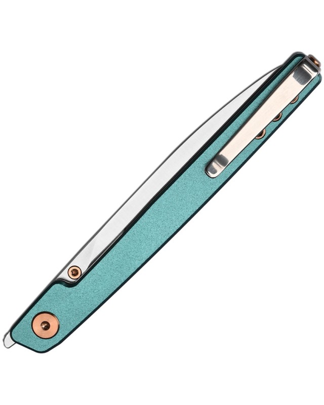 CJRB Lanky Liner Lock AR-RPM9 Stainless Steel Sand Blasted Finish Blade Aluminium Blue Handle