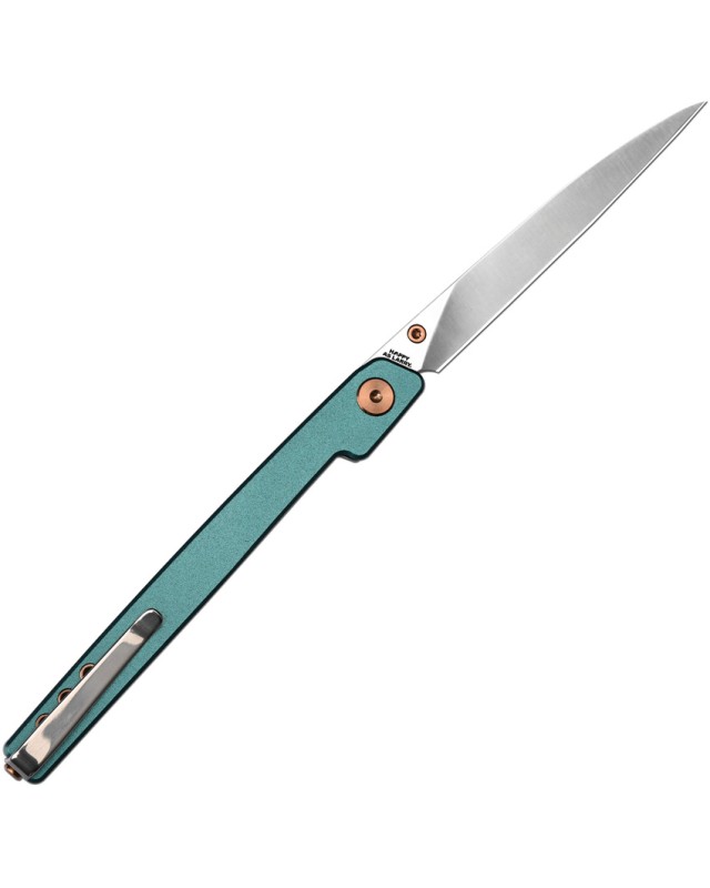 CJRB Lanky Liner Lock AR-RPM9 Stainless Steel Sand Blasted Finish Blade Aluminium Blue Handle