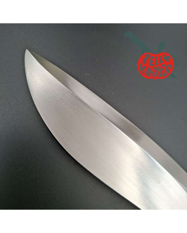 Randall Made Knives Model Sasquatch Large forged carbon steel stag handle nickel silver guard signed black leather sheath