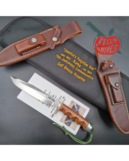 Randall Made Knives Korean War Replica Model 1-7 forged carbon steel stacked leather 50pces only