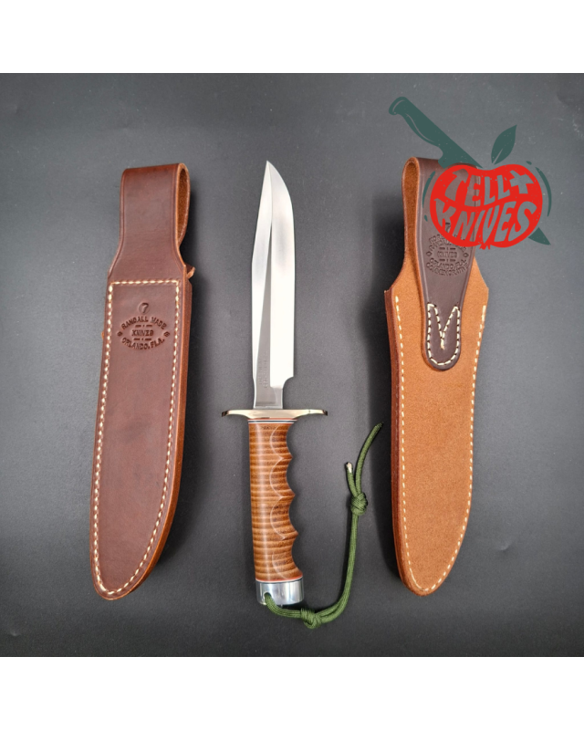 Randall Made Knives Korean War Replica Model 1-7 forged carbon steel stacked leather 50pces only