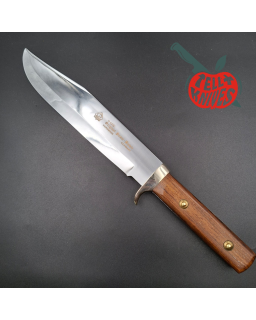 PUMA Solingen 1987 Original Puma Bowie full tang stainless steel blade wood handle leather sheath