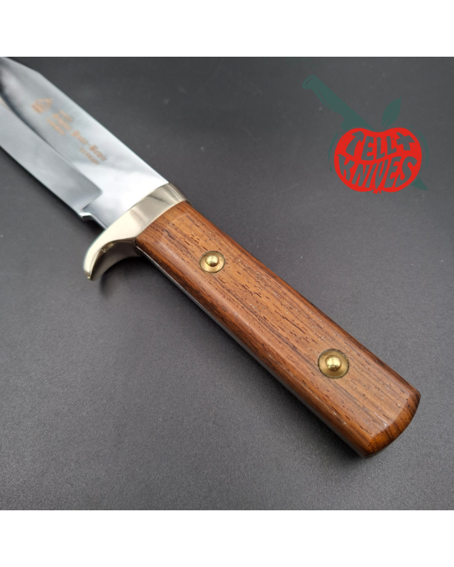 PUMA Solingen 1987 Original Puma Bowie full tang stainless steel blade wood handle leather sheath
