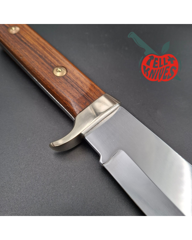 PUMA Solingen 1987 Original Puma Bowie full tang stainless steel blade wood handle leather sheath