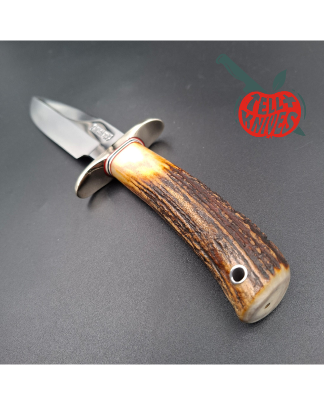 Randall Made Knives 1999 Combat Companion forged carbon steel blade stag handle brown leather sheath