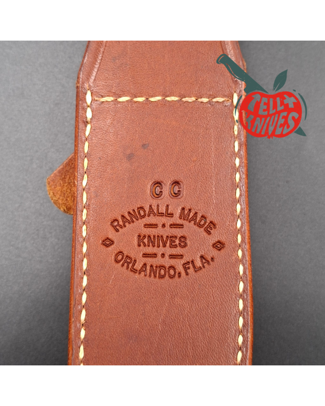 Randall Made Knives 1999 Combat Companion forged carbon steel blade stag handle brown leather sheath