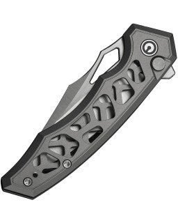 Civivi Anaaki Button Lock Folding Knife Nitro V Black Aluminium Handle