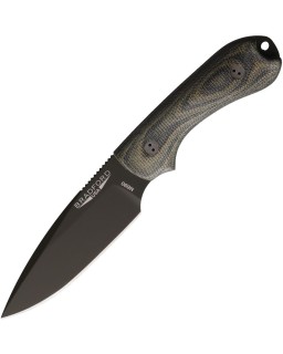 BRADFORD Guardian 3 fixed blade full tang N690 stainless steel OD Green Cerakote finish camo micarta handle black leathe