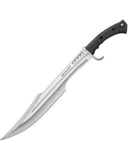 United Cutlery Honshu Spartan Knife Fixed Blade 7Cr17MoV Steel Satin finish blade Black TPR Handle