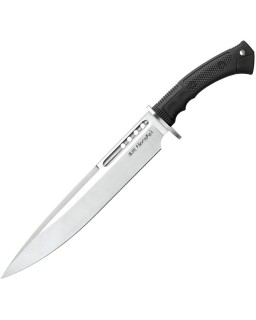 United Cutlery Honshu Boshin Toothpick Knife Fixed Blade 7Cr13 Steel Satin finish blade Black TPR Handle