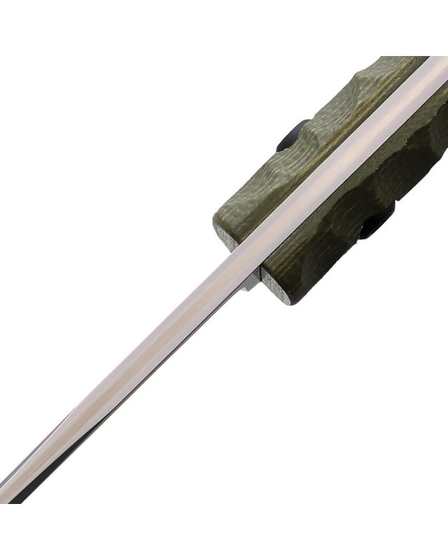 North Mountain Blades Chop Mini Fixed Blade SAN MAI SLD-MAGIC stainless steel Green G10 handle black kydex sheath