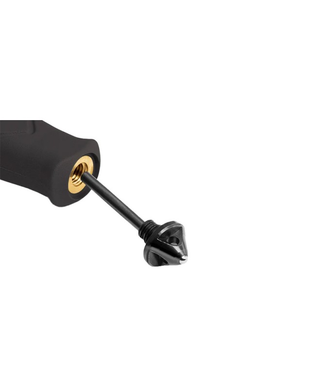 TB Outdoor Le Vengeur Tanto serrated fixed blade MOX steel black finish PA6 handle black kydex sheath