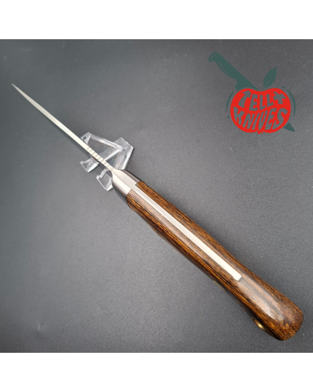 AL MAR Knives 4003 APU fixed blade full tang AUS-6A stainless steel titanwood handle black leather sheath SEKI Japan