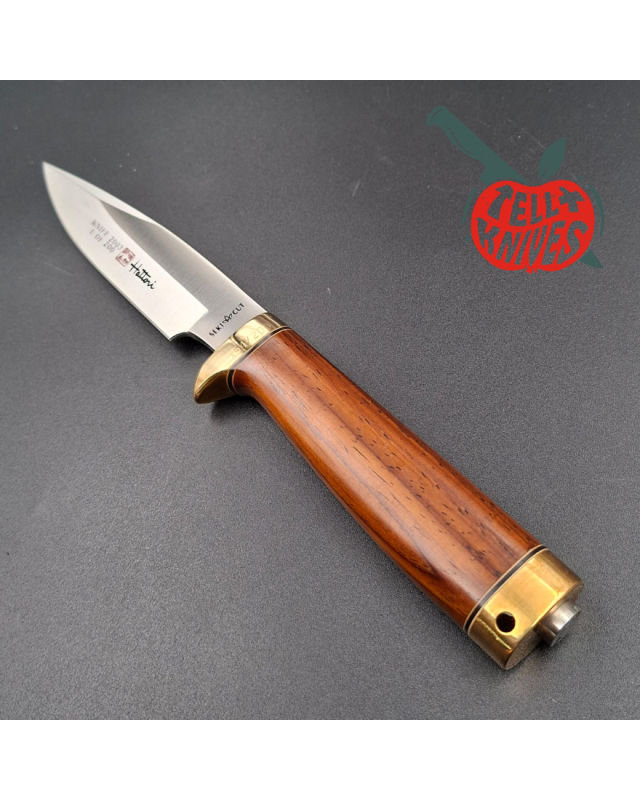 Hattori fixed blade "2003 HA6-4 Knife of the Year" VG-10 stainless steel brass guard and pommel cocobolo wood