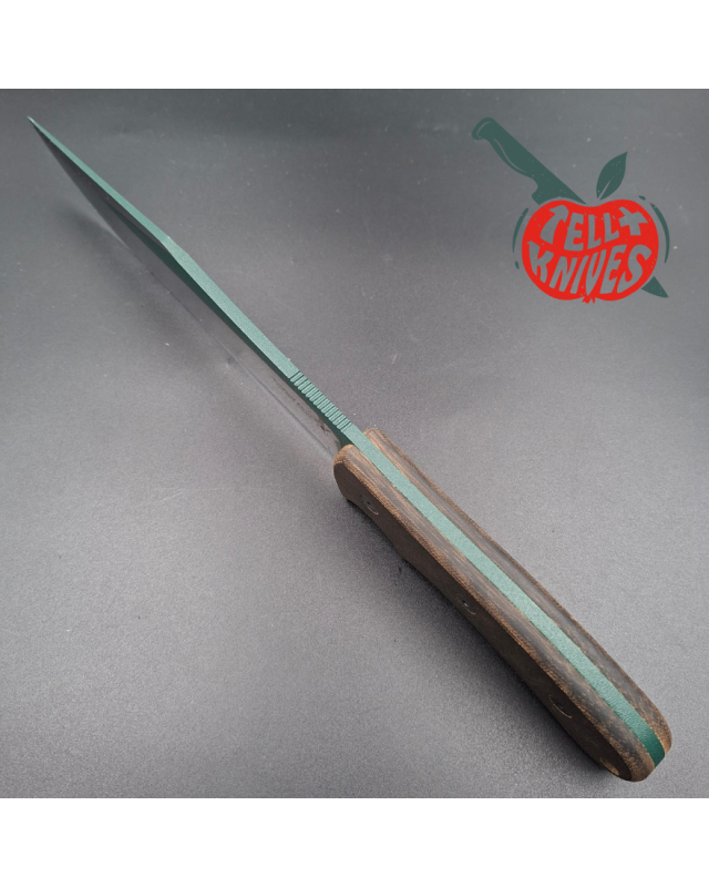 Blackjack Knives Tac Ops 8 1st Production Run 1095HC carbon steel full tang green micarta handle black kydex sheath