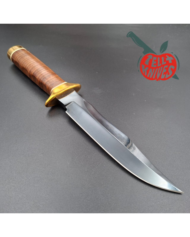 BÖKER HATTORI S1 Conrad Ben Baker 2002 Commemorative Edition - blued SK5 carbon steel blade stacked leather handle
