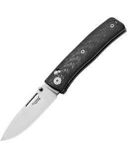 LionSteel Nini 1 Satin M390 Bohler Steel Blade Black G10 Handle