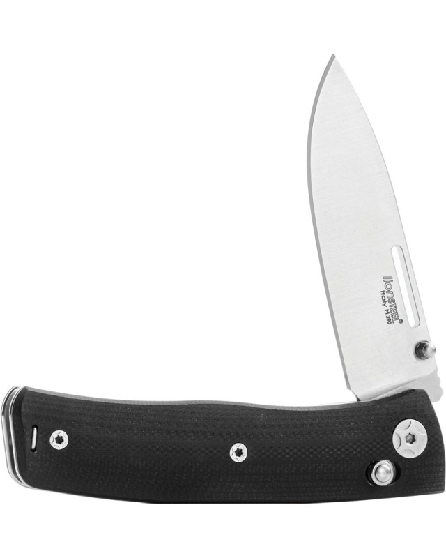 LionSteel Nini 1 Satin M390 Bohler Steel Blade Carbon Fiber Handle